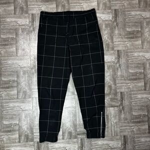 Albion Fit Jetsetter Joggers Black Windowpane Size Small